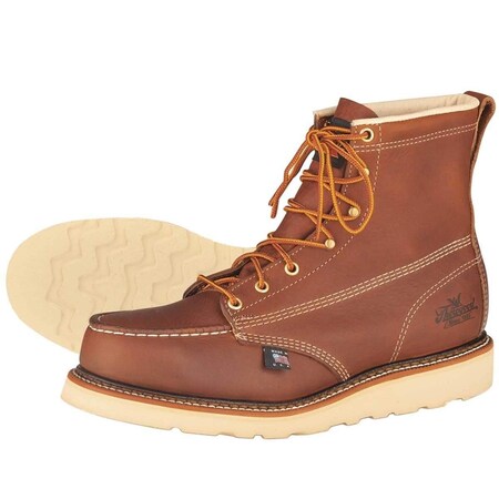 Thorogood Shoes American Heritage 6inH Wedge Sole Moc Toe Boots 804-4200 14EE